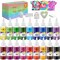 Tie Dye Kit for Kids and Adults - 18 Colors 80ML Pre-Filled Bottles Permanent Non-Toxic Tye Dye Kits for Clothing T-Shirt Fabric Textile Craft Party Handmade Project(Just Add Water)